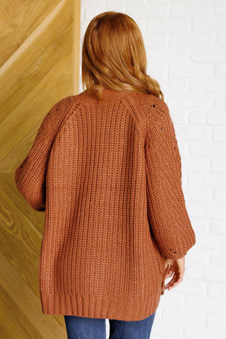 Maybe Monday Cardigan in Chestnut - 1985 the VAULT Boutique