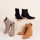 Leonor Suede Ankle Boot in Tan - 1985 the VAULT Boutique