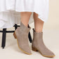 Leonor Suede Ankle Boot in Taupe - 1985 the VAULT Boutique