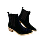 Leonor Suede Ankle Boot in Black - 1985 the VAULT Boutique