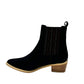 Leonor Suede Ankle Boot in Black - 1985 the VAULT Boutique