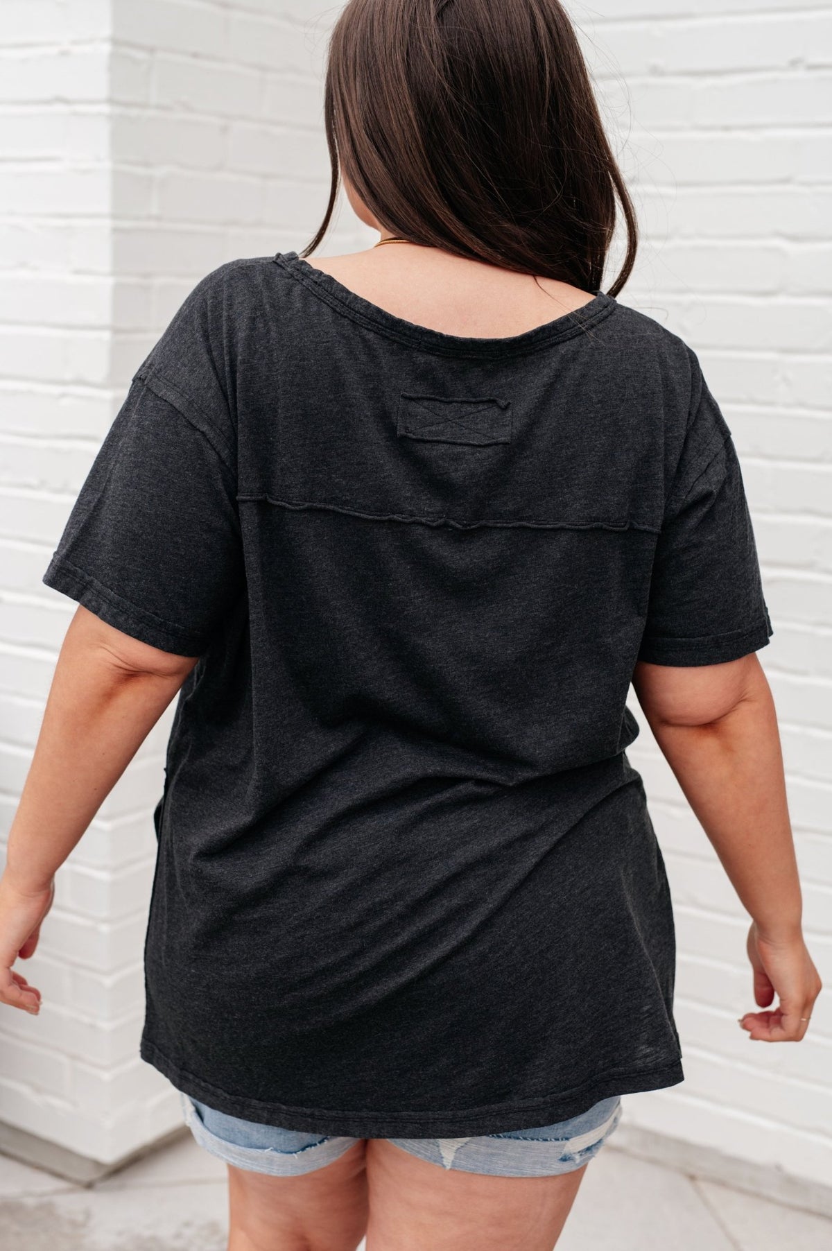 Let Me Live Relaxed Tee in Black - Happily Ever Atchison Shop Co.