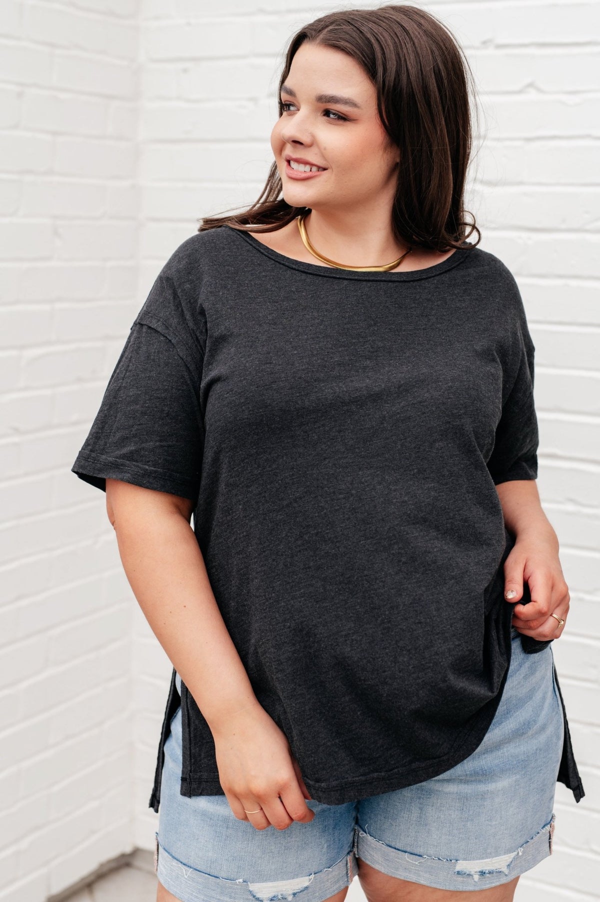 Let Me Live Relaxed Tee in Black - Happily Ever Atchison Shop Co.