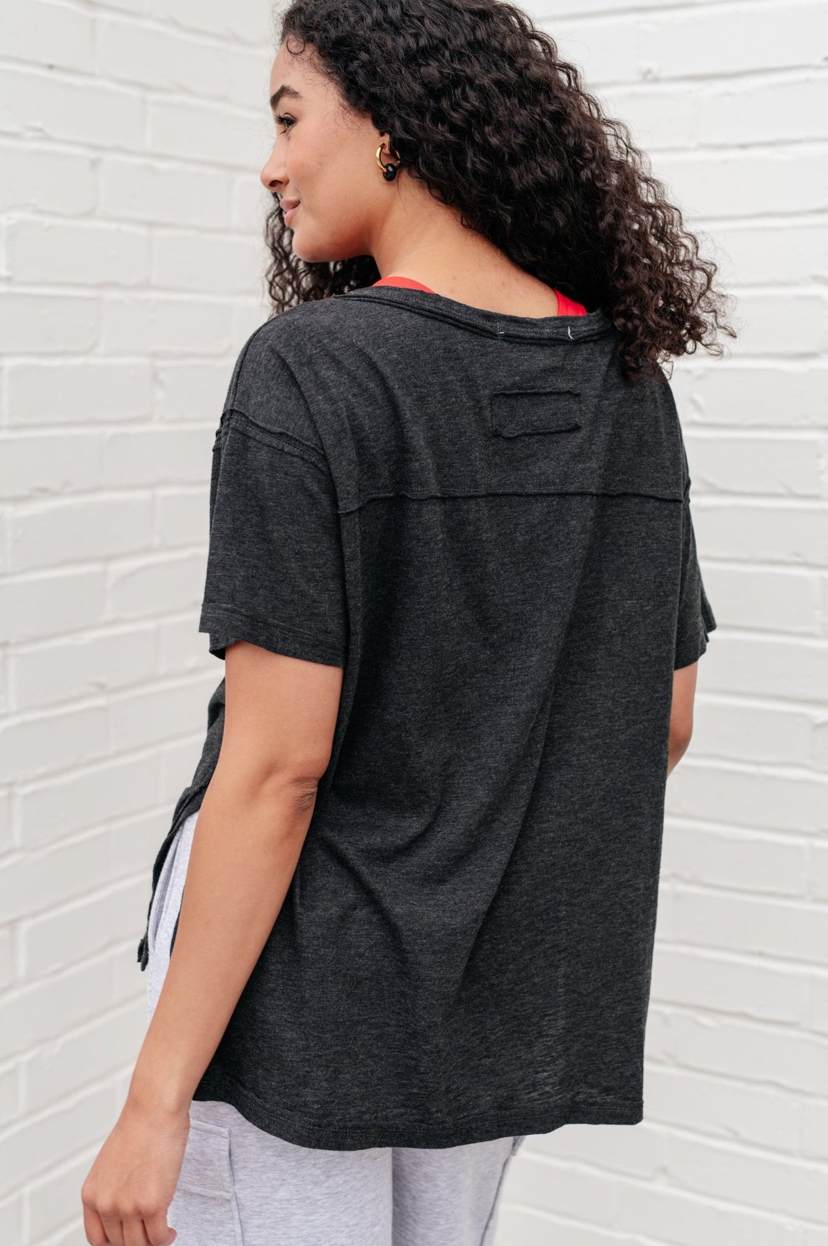 Let Me Live Relaxed Tee in Black - Happily Ever Atchison Shop Co.