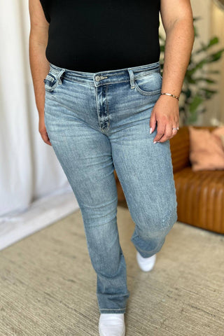 Judy Blue Full Size Medium Rise Bootcut Jeans - 1985 the VAULT Boutique