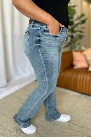 Judy Blue Full Size Medium Rise Bootcut Jeans - 1985 the VAULT Boutique