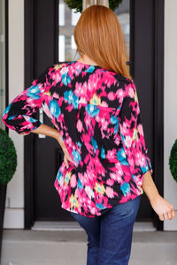 Lizzy Top in Painted Floral - Happily Ever Atchison Shop Co.