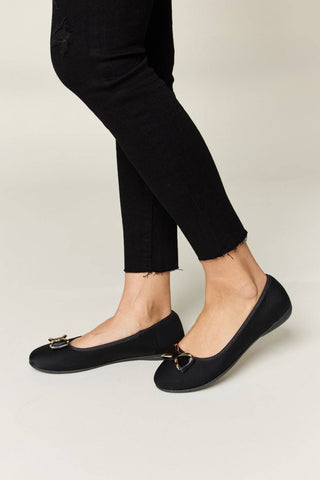 Forever Link Metal Buckle Flat Loafers - 1985 the VAULT Boutique