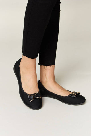 Forever Link Metal Buckle Flat Loafers - 1985 the VAULT Boutique