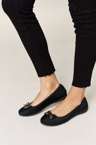 Forever Link Metal Buckle Flat Loafers - 1985 the VAULT Boutique