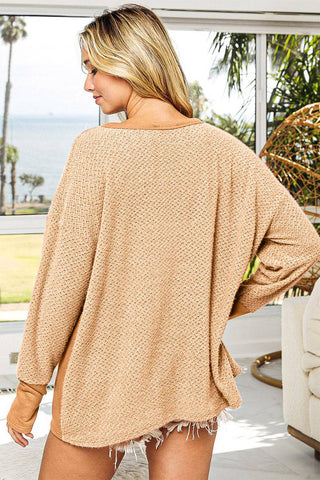 BiBi Thumb Opening Long Sleeve Top with Kangaroo Pocket - 1985 the VAULT Boutique