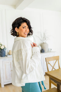 Loretta Rhinestone Fringe Jacket - Happily Ever Atchison Shop Co.