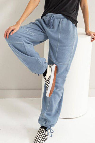 HYFVE Stitched Design Drawstring Sweatpants - 1985 the VAULT Boutique