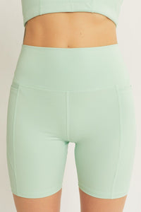 Love Tree High Waist Seam Detail Active Shorts - Happily Ever Atchison Shop Co.