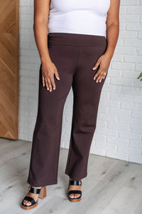 Magic Straight Pants in Chocolate - Happily Ever Atchison Shop Co.