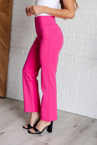 Magic Straight Pants in Hot Pink - Happily Ever Atchison Shop Co.