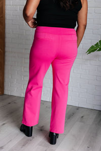 Magic Straight Pants in Hot Pink - Happily Ever Atchison Shop Co.