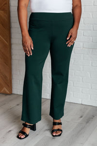 Magic Straight Pants in Hunter Green - Happily Ever Atchison Shop Co.