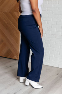 Magic Straight Pants in Navy - Happily Ever Atchison Shop Co.