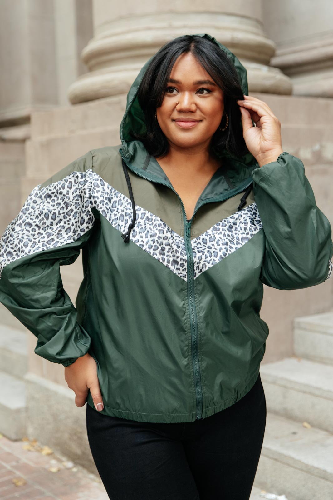 Make Your Move Windbreaker in Olive - Happily Ever Atchison Shop Co.