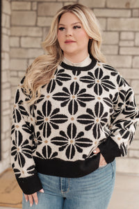 Mid Mod Floral Sweater - Happily Ever Atchison Shop Co.