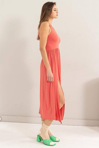 HYFVE Sleeveless Slit Midi Dress - 1985 the VAULT Boutique