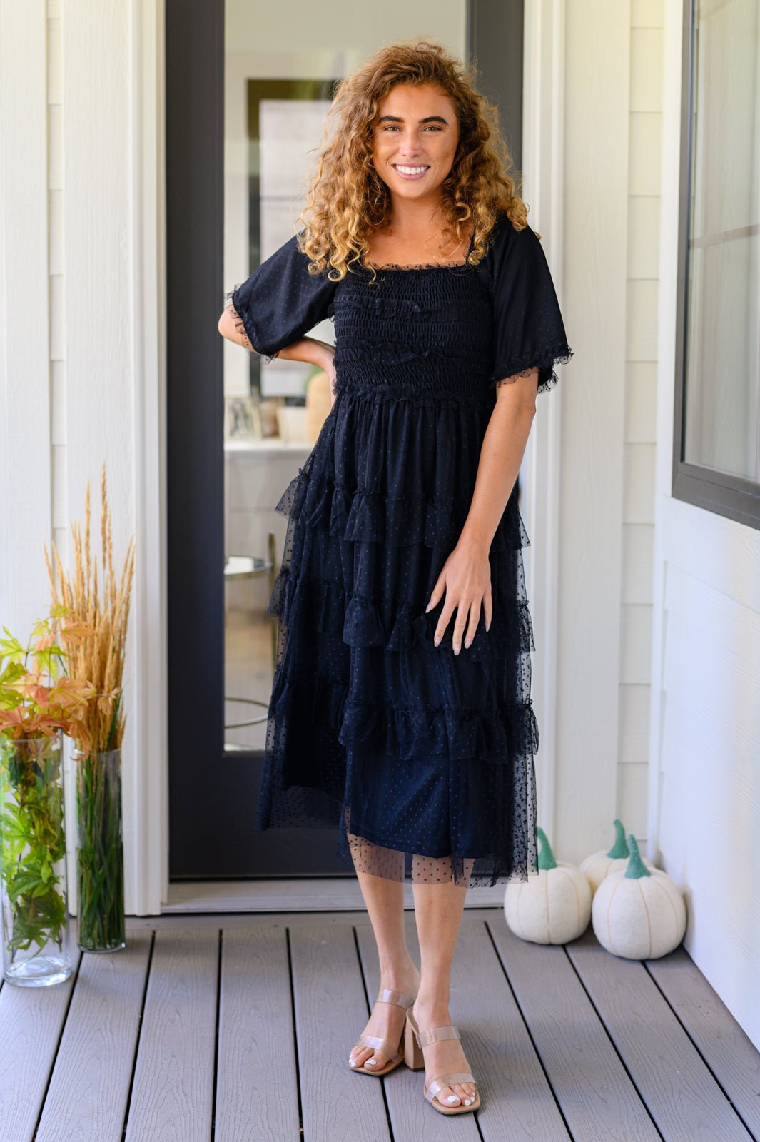 Midnight Waltz Midi Dress - Happily Ever Atchison Shop Co.