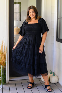 Midnight Waltz Midi Dress - Happily Ever Atchison Shop Co.