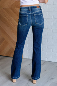 Mila Mid Rise Distressed Bootcut Jeans - Happily Ever Atchison Shop Co.