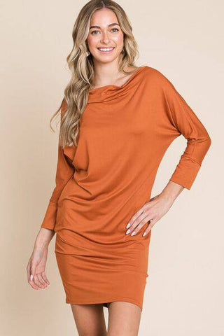 Culture Code Full Size Dolman Sleeve Mini Dress - 1985 the VAULT Boutique