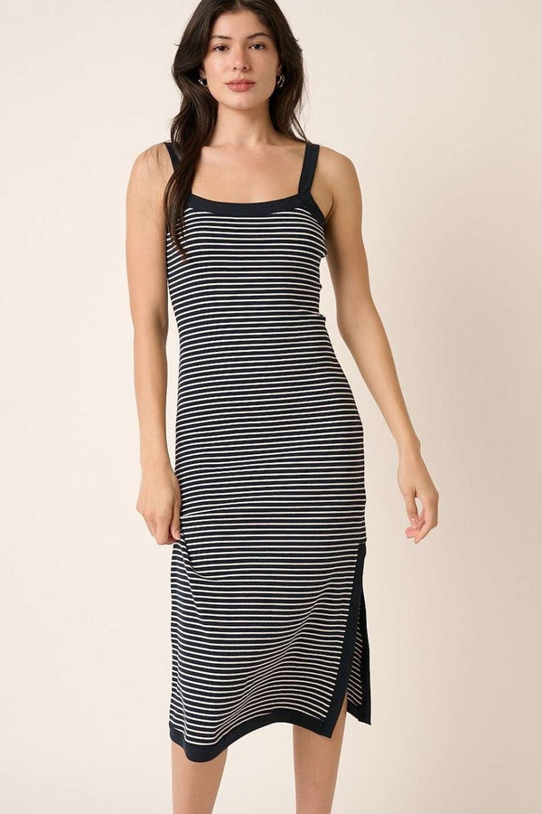 Mittoshop Contrast Striped Midi Cami Dress - Happily Ever Atchison Shop Co.