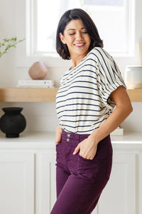 Much Ado About Nothing Striped Top - Happily Ever Atchison Shop Co.