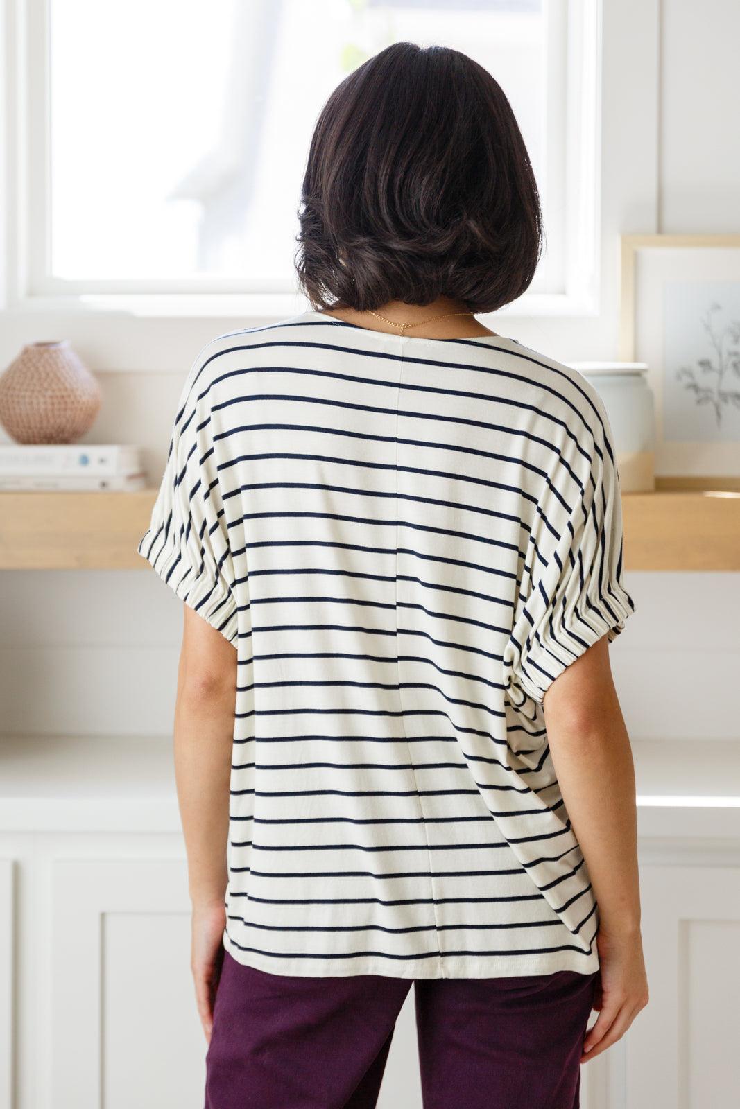 Much Ado About Nothing Striped Top - Happily Ever Atchison Shop Co.