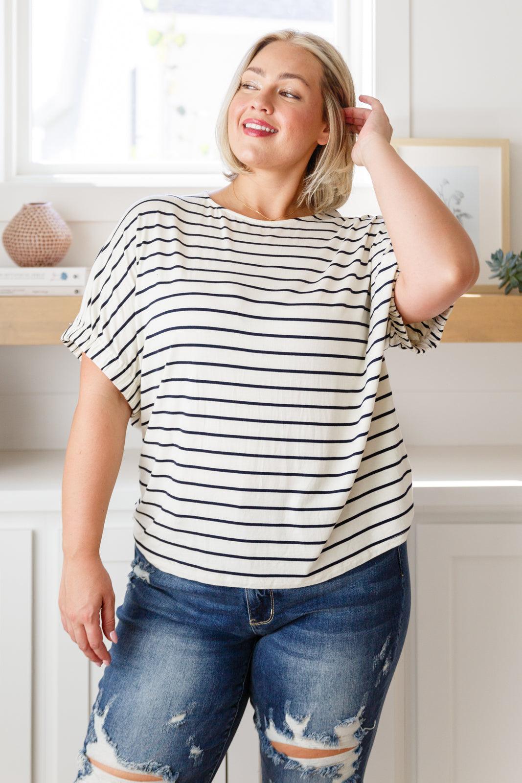 Much Ado About Nothing Striped Top - Happily Ever Atchison Shop Co.