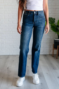 Muriel Mid Rise Control Top Classic Straight Jeans - Happily Ever Atchison Shop Co.