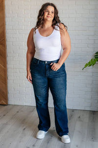 Muriel Mid Rise Control Top Classic Straight Jeans - Happily Ever Atchison Shop Co.