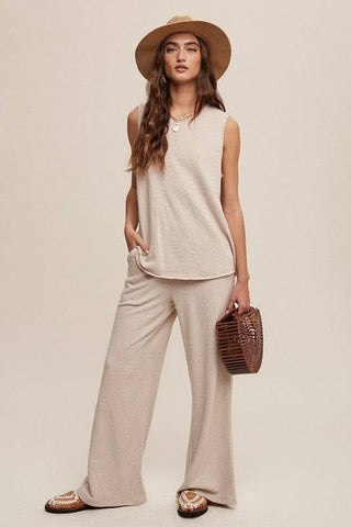 Soft Knit Tank and Sweat Pant Set - 1985 the VAULT Boutique