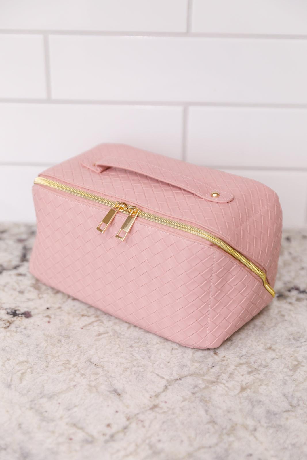 New Dawn Large Capacity Cosmetic Bag in Pink - Happily Ever Atchison Shop Co.