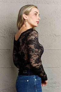 Ninexis Be Kind Off The Shoulder Lace Top - Happily Ever Atchison Shop Co.