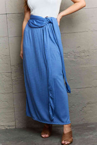 Ninexis Know Your Worth Criss Cross Halter Neck Maxi Dress - Happily Ever Atchison Shop Co.