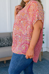 No Competition Mixed Print Button Down - Happily Ever Atchison Shop Co.