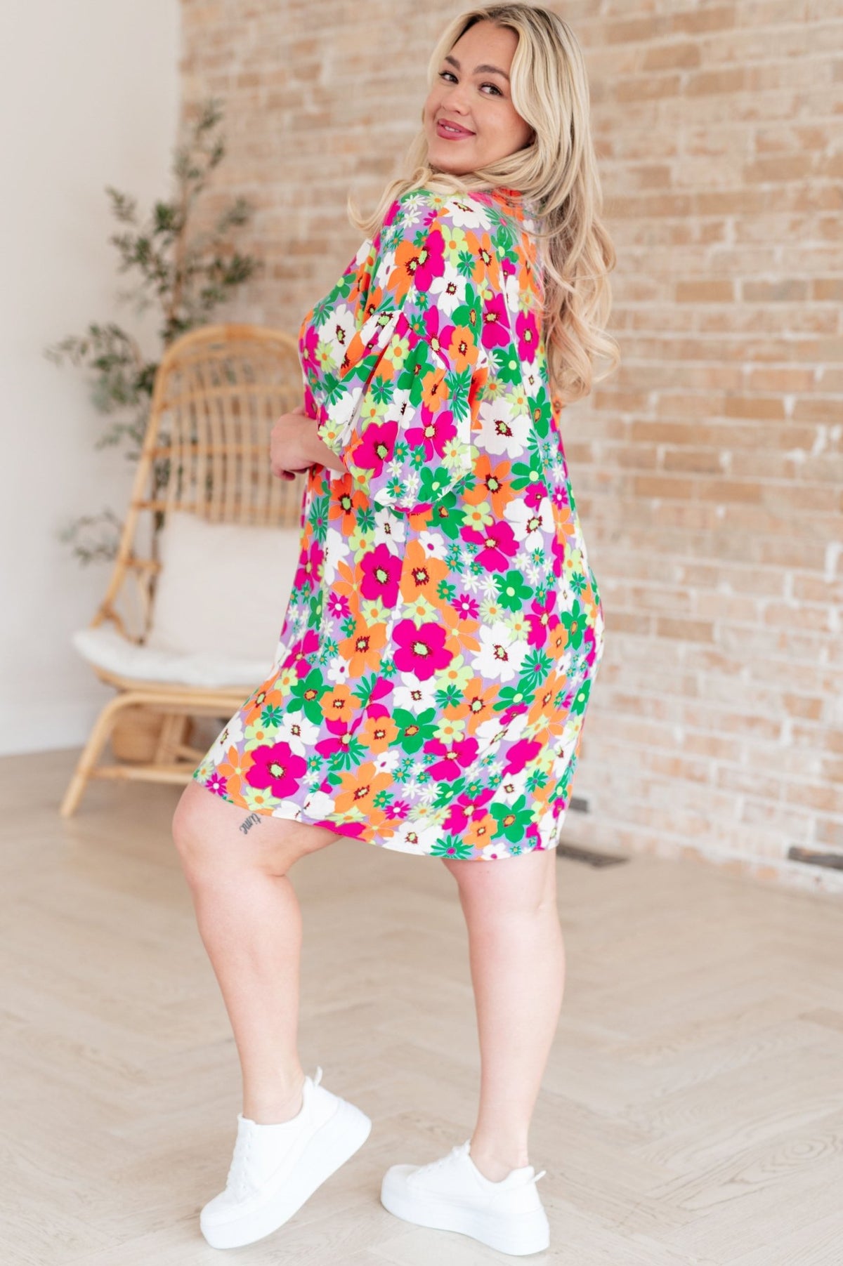 No Garden, No Problem Bubble Sleeve Dress - Happily Ever Atchison Shop Co.