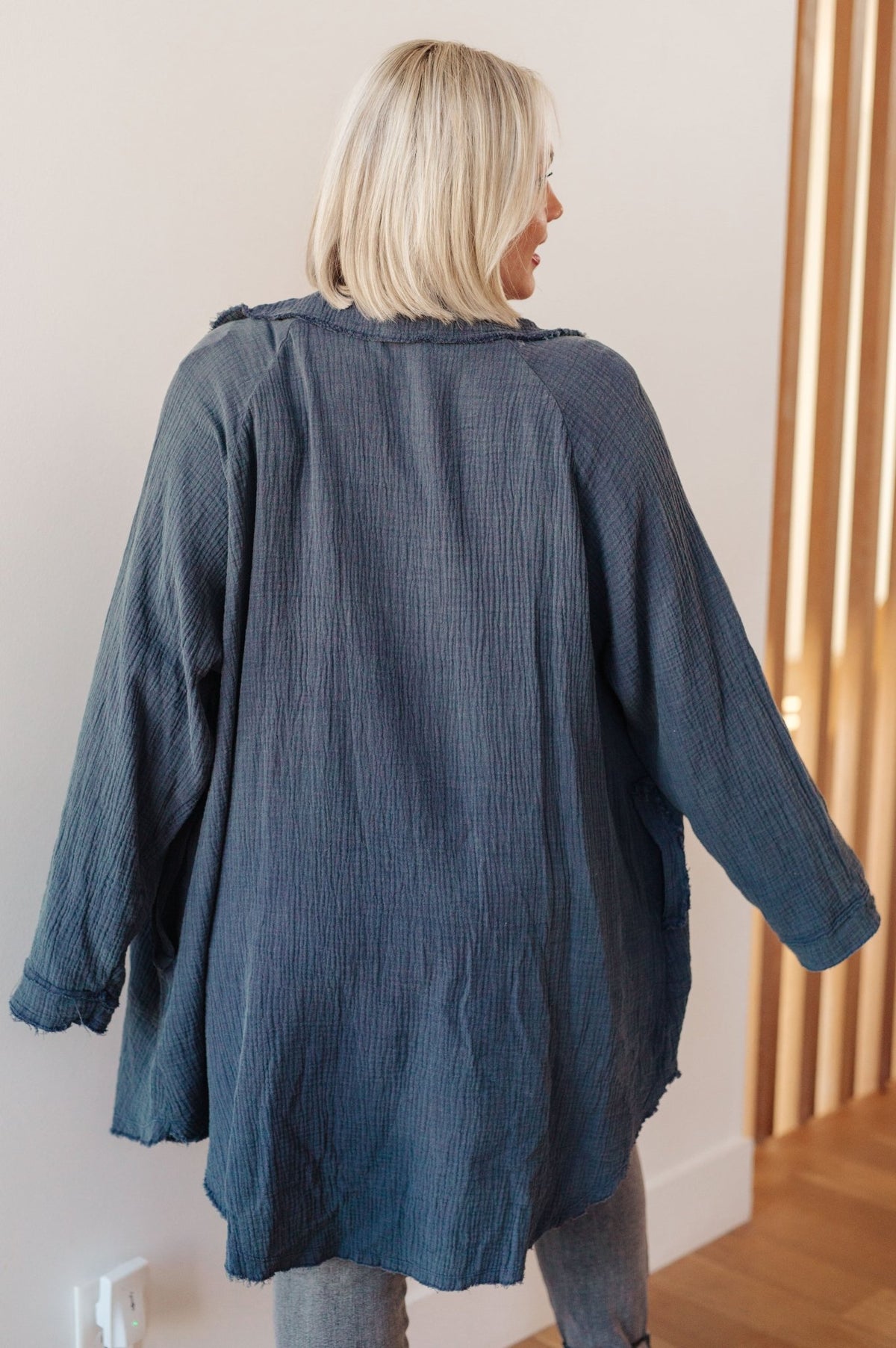 No Trepidation Mineral Wash Shirt Dress - Happily Ever Atchison Shop Co.