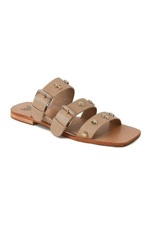 D-LANA STUDED FLAT SANDALS - 1985 the VAULT Boutique