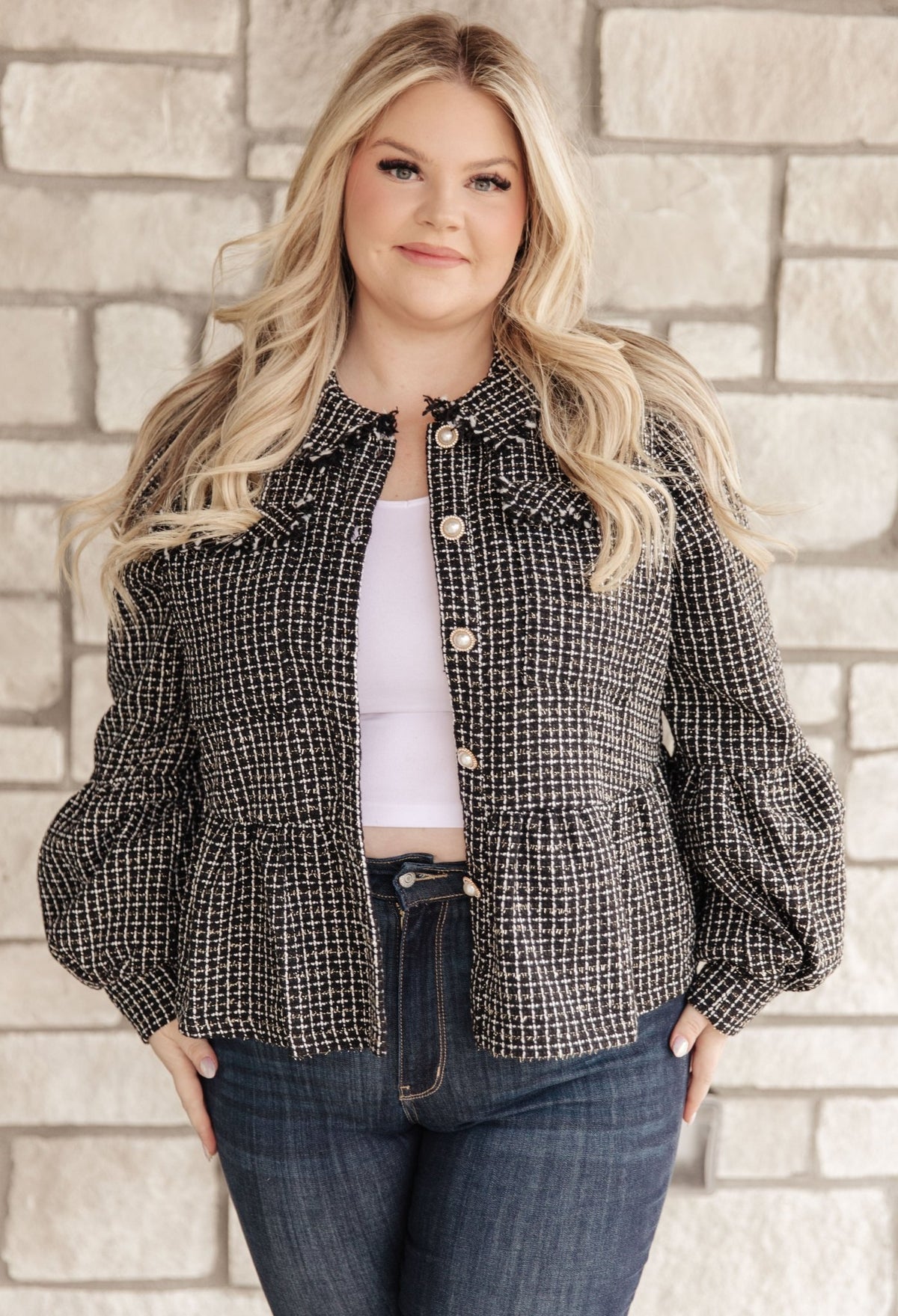 Number Five Tweed Jacket - Happily Ever Atchison Shop Co.