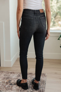 Octavia High Rise Control Top Skinny Jeans in Washed Black - Happily Ever Atchison Shop Co.