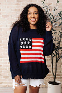 Oh Say Can You See Lightweight Pullover - Happily Ever Atchison Shop Co.