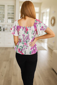 Oh So Simple Floral Blouse - Happily Ever Atchison Shop Co.