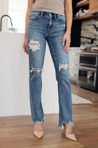 O'Hara Destroyed Straight Jeans - Happily Ever Atchison Shop Co.