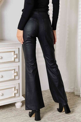 Kancan Slit Flare Leg Pants - 1985 the VAULT Boutique